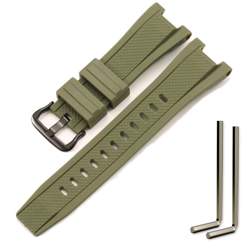 MCXGL Resin Replacement strap Compatible with Casio GST-210 GST-B100 GST-W110 GST-W100 GST-S110 GST-S100 GST-S300 Watch band - Image 1